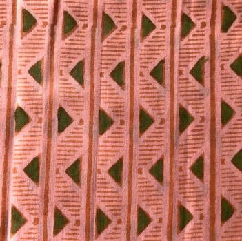 Preview: Hand Block Print aus Indien - TRIANGLE